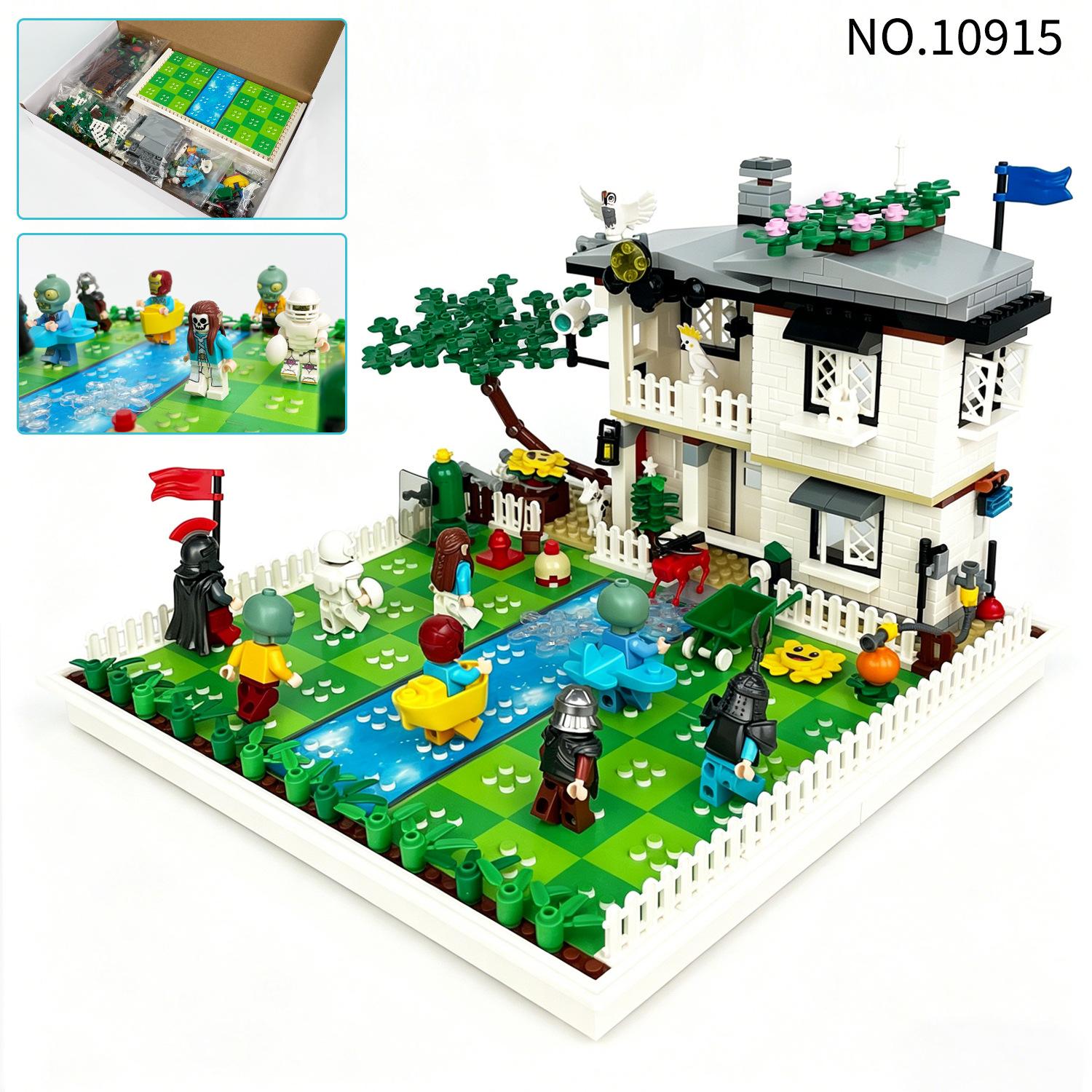 Plant Protect House Set Zombies Mini Action Figures Game Brinquedos Accessories Building Block Brick Toys