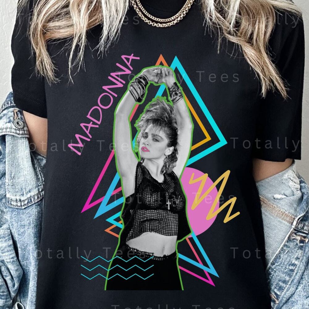 Футболка MADONNA Рубашка Футболка Футболка группы Винтажная Эстетика Футболка 1980-х Ретро Унисекс Футболка M
