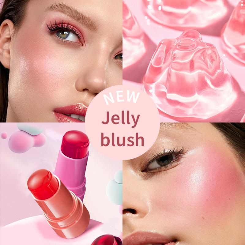 SELINE GIRL Warm Lip and Cheek Jelly Blush Grooming Brightening Color Lip Gloss Stick Premium Blush Balm