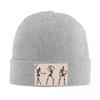 Dancing Skeleton Funny Warm Knitted Cap Fashion Bonnet Hat Autumn Winter Outdoor Beanies Hats for Men Women Adult