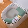Cute Cat Toilet Seat Warm Cushion Home Four Seasons Universal Soft Toilet Pad Covers Winter Warmer Thickening Potty Mat WC Cape