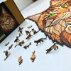 Large XXL Forest Cat Wooden Puzzle | Puzzle Gift For Adults