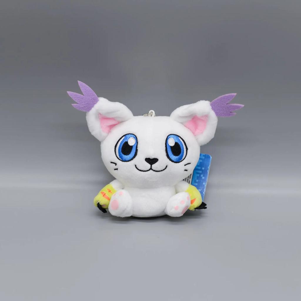 10cm Digimon Adventure Patamon Tailmon Gomamon Patamon Piyomon Agumon Tentomon Key Chain Doll Plush Pendant Gift