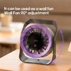 Newest Portable 4000mAh Rechargeable Table Fan Angle Adjustable Wall Fan Remote Control Touch Screen Mini High-speed Cooling Fan