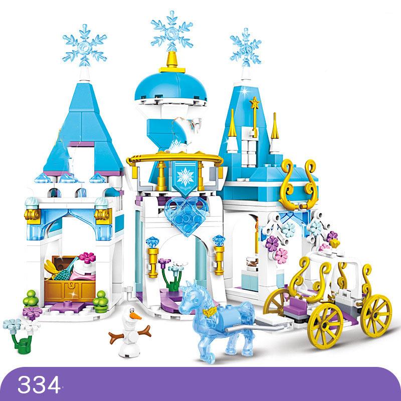 

Non-Toxic Anime Character Ice And Snow Castle Princess Block Building Blocks Children S Assembly Small Particle Puzzle Toys Holiday Gifts no box