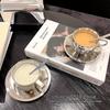Vintage Stainless Steel Coffee Mug Cups Delicate Coffee Cup And Saucer Set Flower Tea Mug Home Coffeeware Espresso Cups