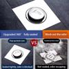 Stainless Steel Shower Drain with Smooth Edge Design Clog Resistant Fast Drainage Modern Bathroom Essential Minimalist White Round Drain No Overflow