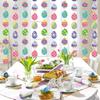 2026 Colored Egg Easter Eggs Pendant Paper Happy Easter Party Colorful Eggs Pendant DIY Hangings Pendant Kids