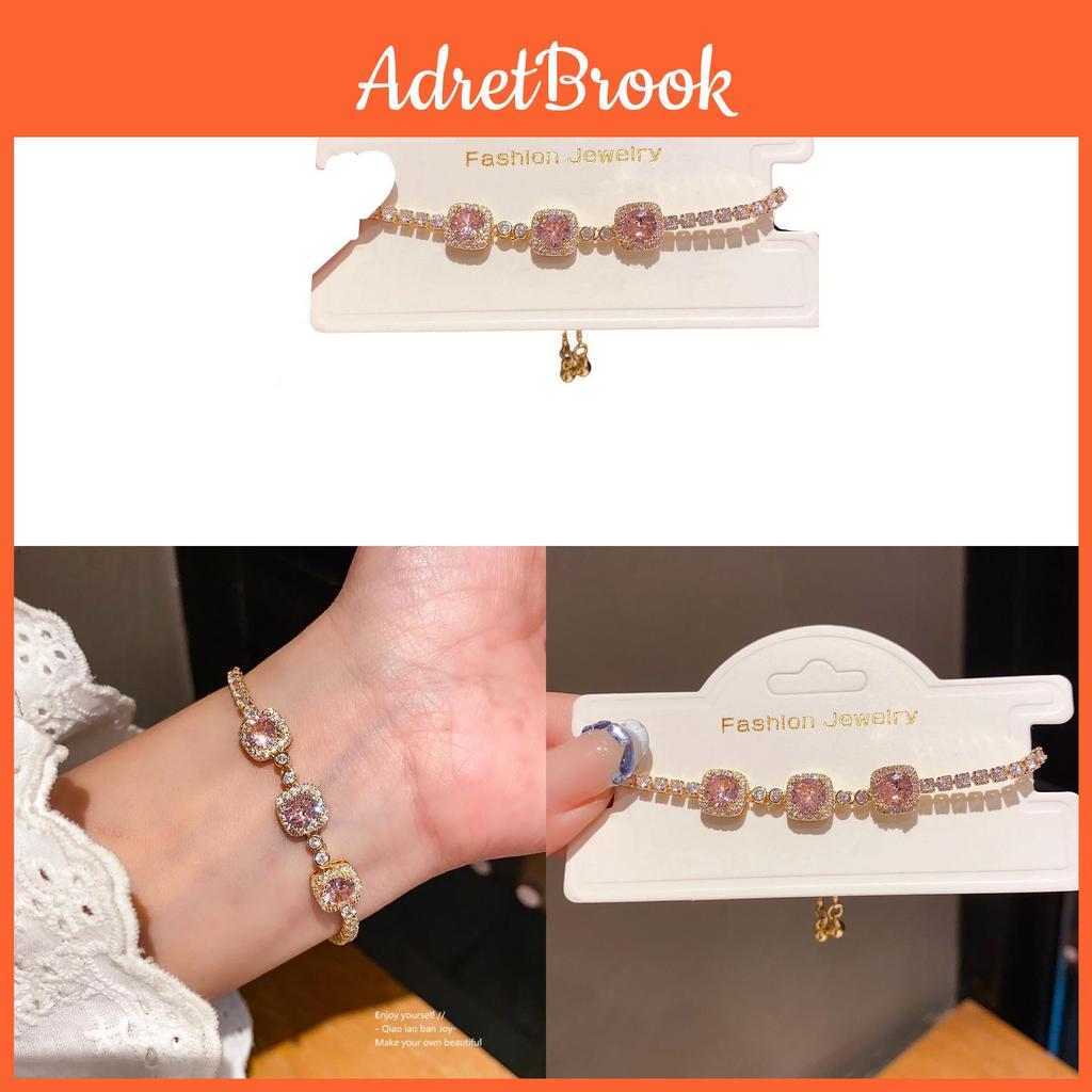 Bracciale Rigido Geometrico Minimalista con Zircone Quadrato per Donna Estate 2025