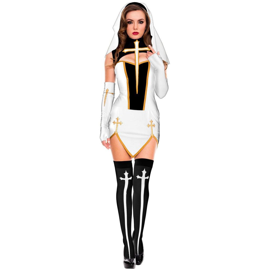 Women's Costume Dress Set for Halloween Party Role Play and Stage Performance
