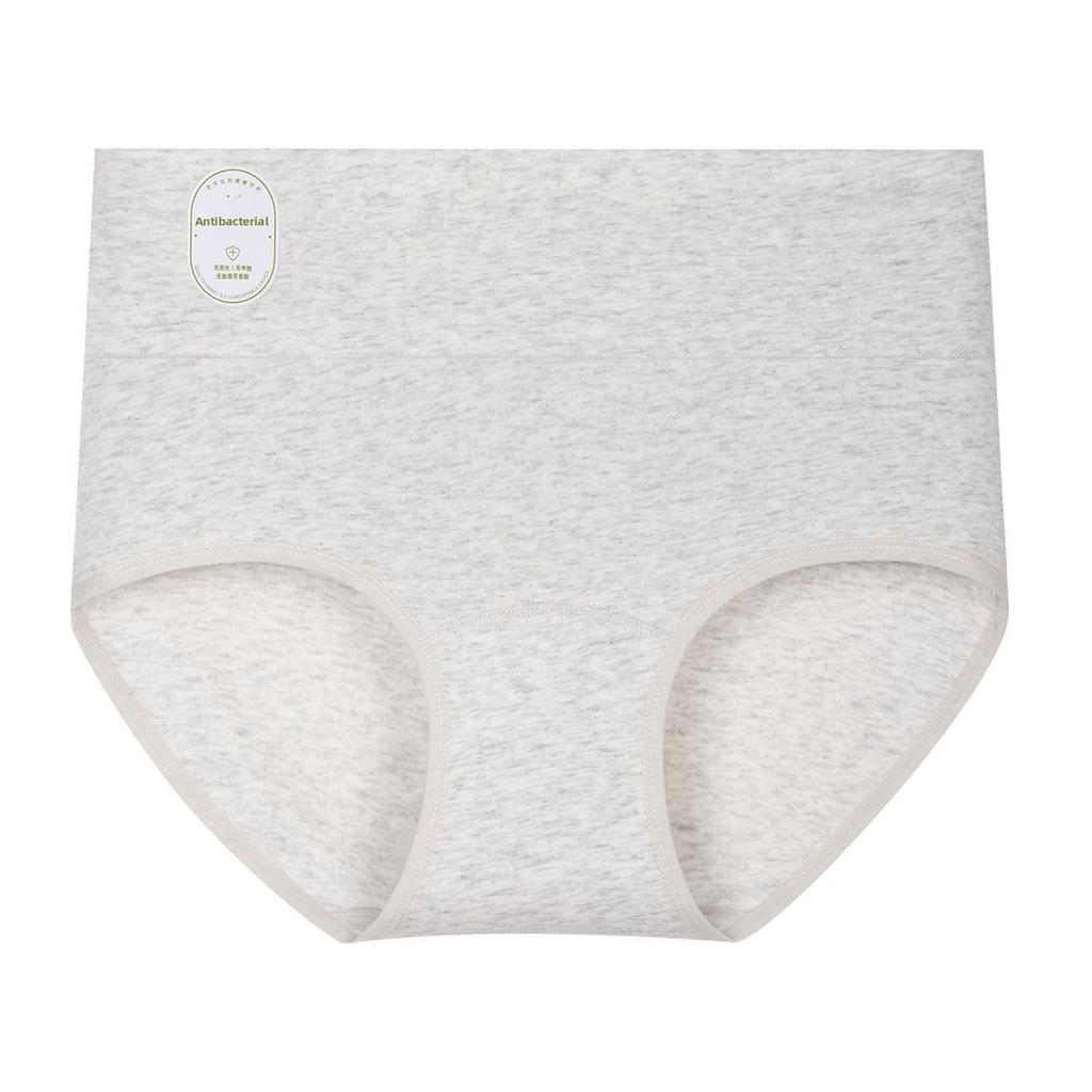 Women's Spring and Autumn Class A Medical Cotton Cotton Extended Antibacterial Crotch High Waist Belly Tuck Briefs