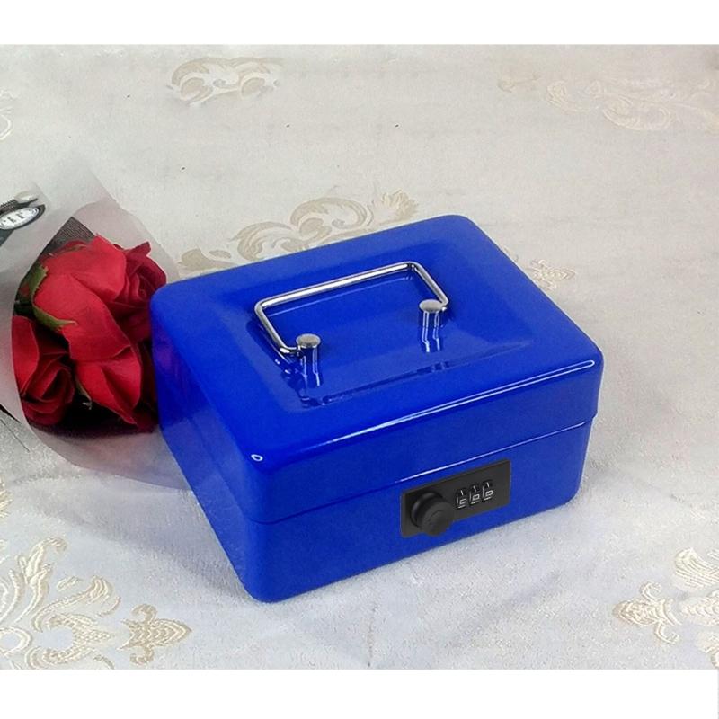 Cassetta di Sicurezza in Acciaio Standard con Serratura a Combinazione Piccola / Media Cassetta di Sicurezza Scatole di Sicurezza Metalliche