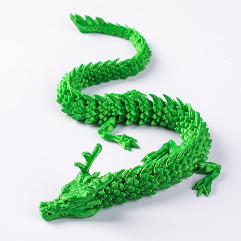 3D Printed Dragon Toy Ornament - Creative Handicraft Gift Figure
