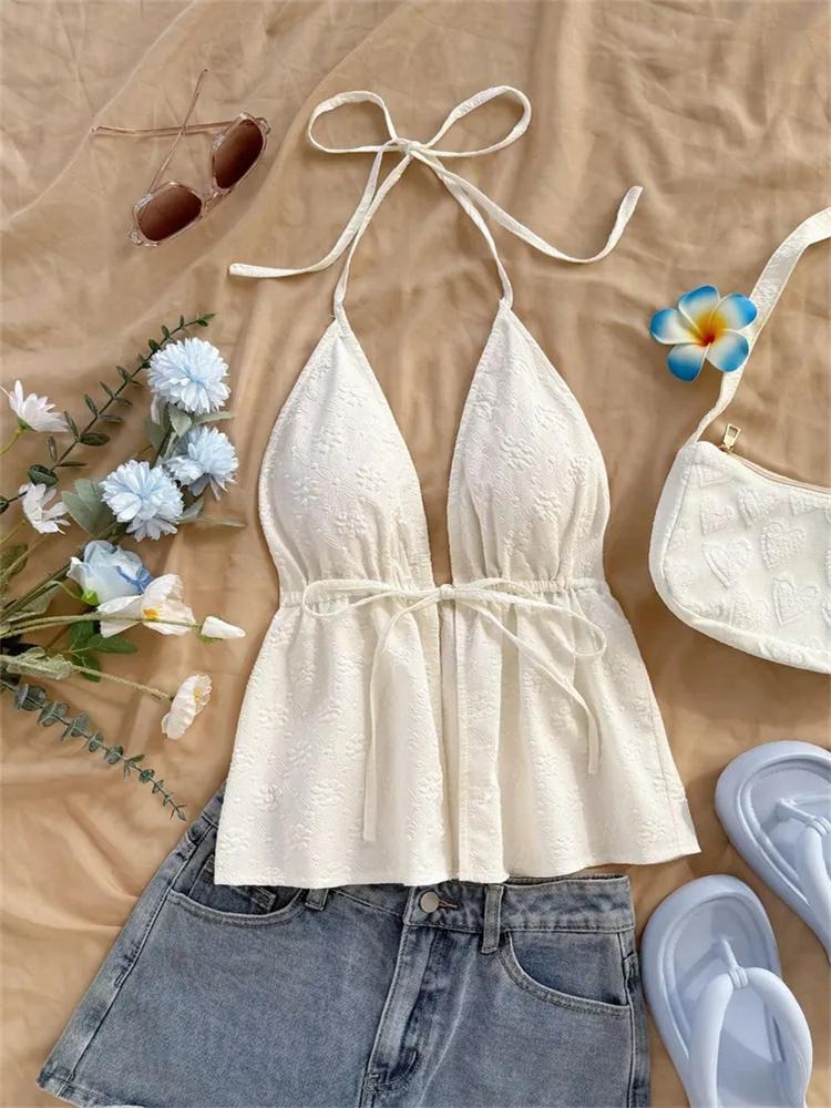 

Майка phumee Халтер Без спины Бежевый A2509 L бежевый