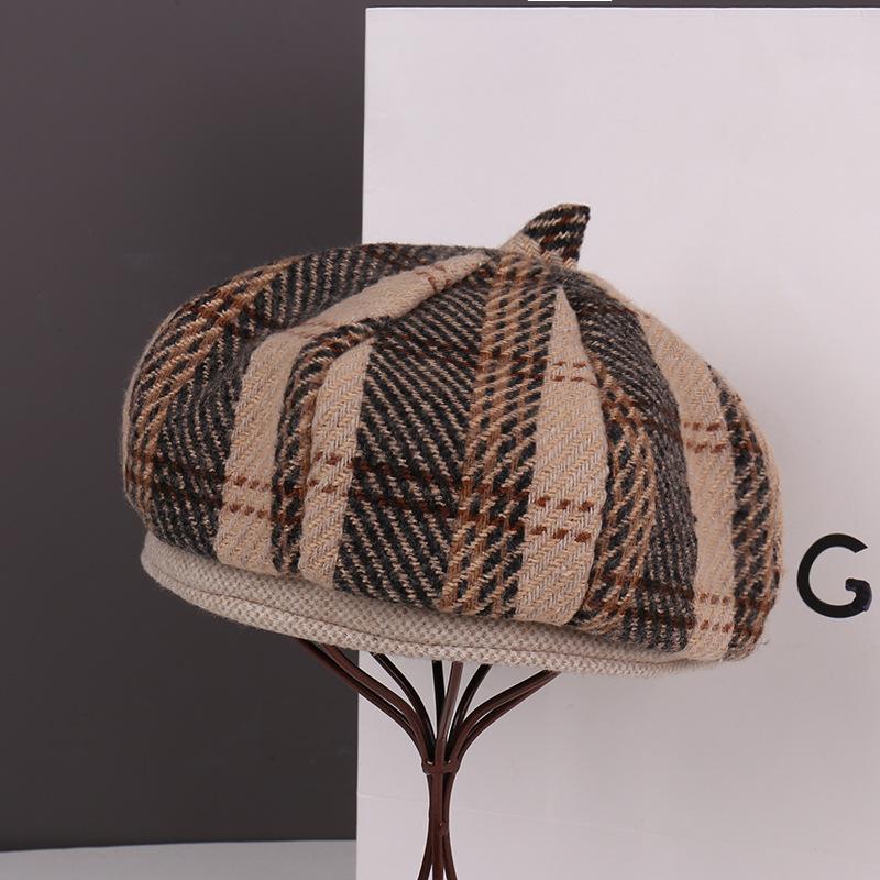 Spring face small beret children big head circumference versatile painter hat leisure student newsboy hat