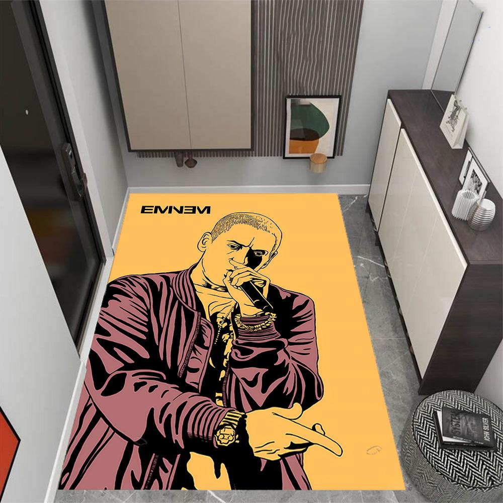 Ronaldo's Iconic Celebration Themed Anti-Slip Rugs - Polyester Home Decor, Suitable for Bedrooms, Living Rooms, Doorways, Studios, and Decorations