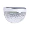 Solar Powered Half Moon Fence Lights 2 Pack Outdoor Waterproof LED Garden Decorative Lighting for Pathway Wall Patio Deck
