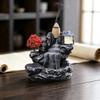 1Pcs Home Decor Backflow Incense Burner Mountain River Waterfall Aroma Smoke Zen Censer Holder Fun Gift