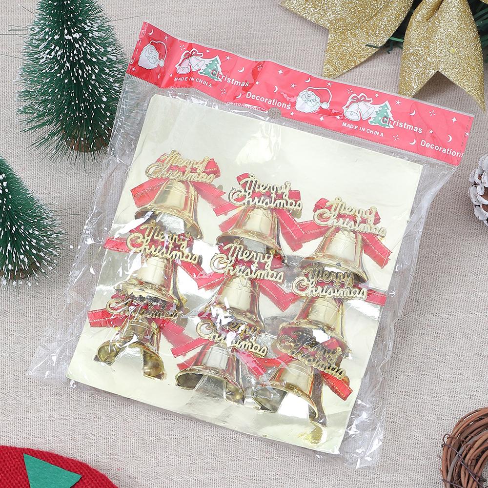 1 Stück Kunststoff Goldene Glocke Hängender Weihnachtsbaum Anhänger Weihnachtsdekoration für Heimdekor Neujahr Kindergeschenke Ornament