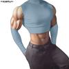 INCERUN Herren Mockneck Ärmellos Ripp Casual Figurbetont Cropped Tanktops mit Übersleeve