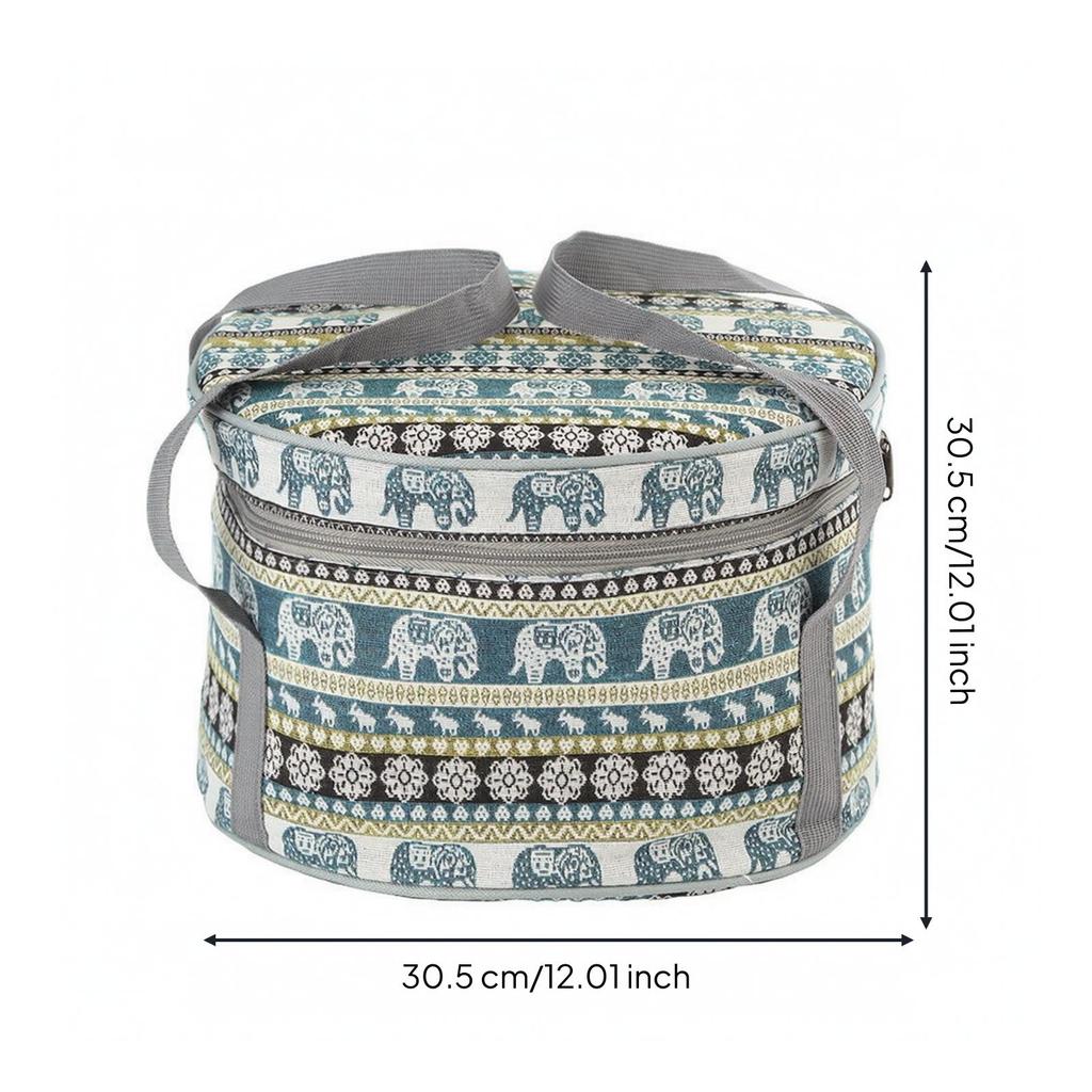 Camping Storage Bag Portable Cylindrical Soft-Sided for Campers