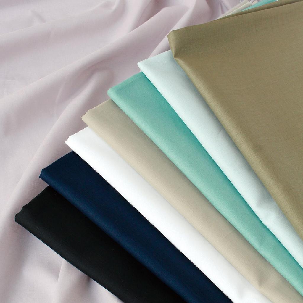 Nippon Chuko 60S Combed Lawn Fabric, 110cm Wide x 5m Cut, Wedgwood B1030-L37