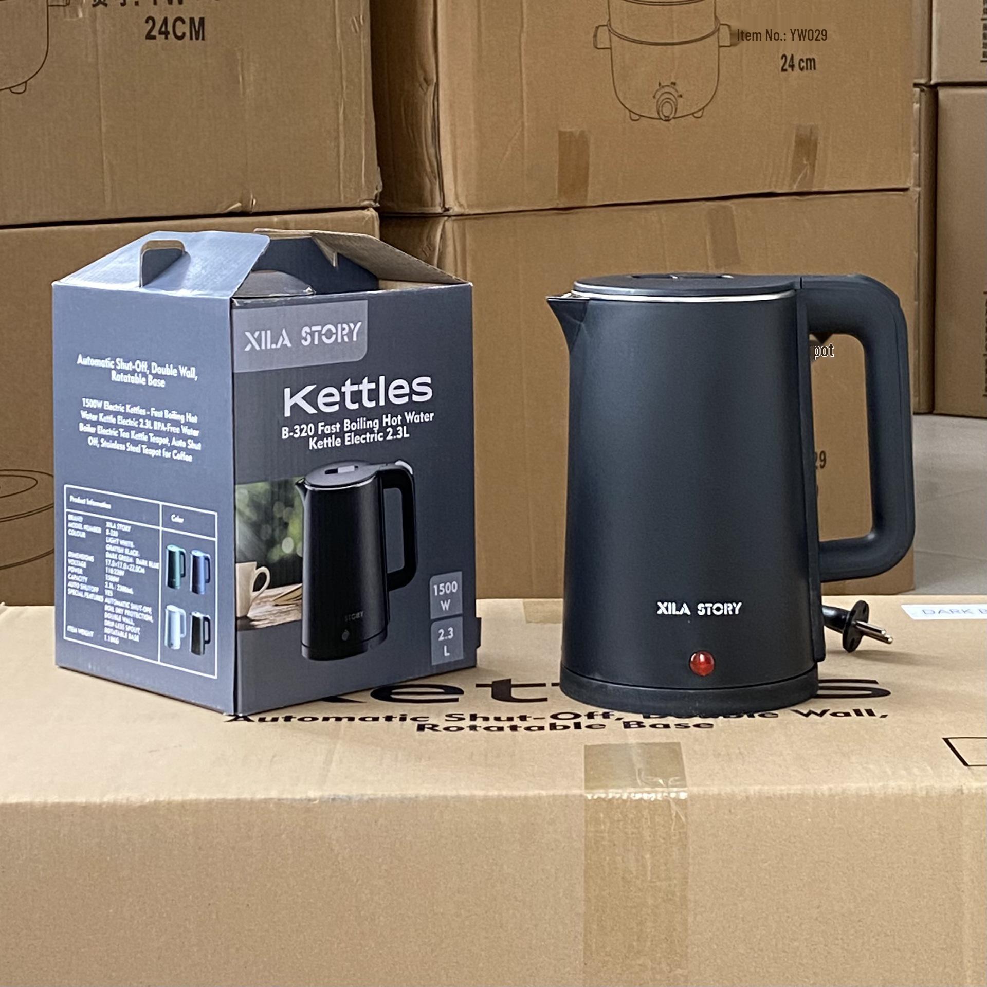 

XILA B320 European Standard Portable Electric Kettle - Large Capacity Household Water Boiler чёрный