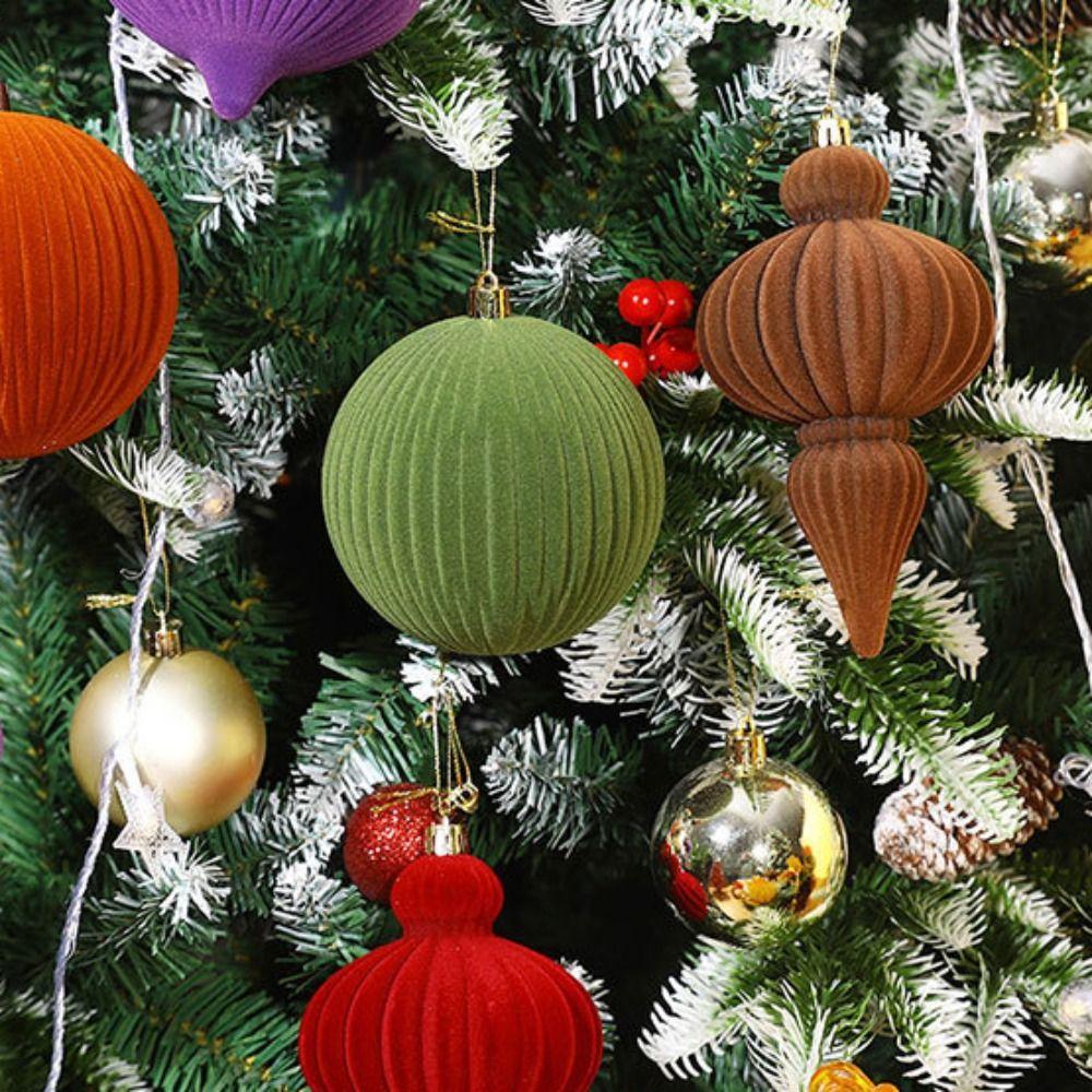 4pcs Delicate Christmas Ball Pendant Creative Xmas Tree Hanging Ornament  New Year