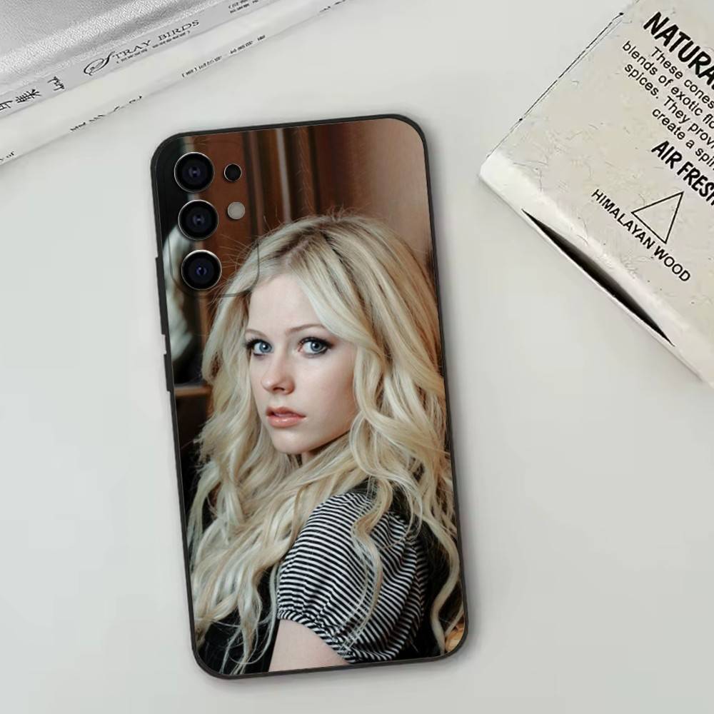 A-A-Avril   Phone Case Black Silicone Soft For Samsung S25,S24,S21,S22,S23,S30,Ultra,S20,Plus,Fe,Lite