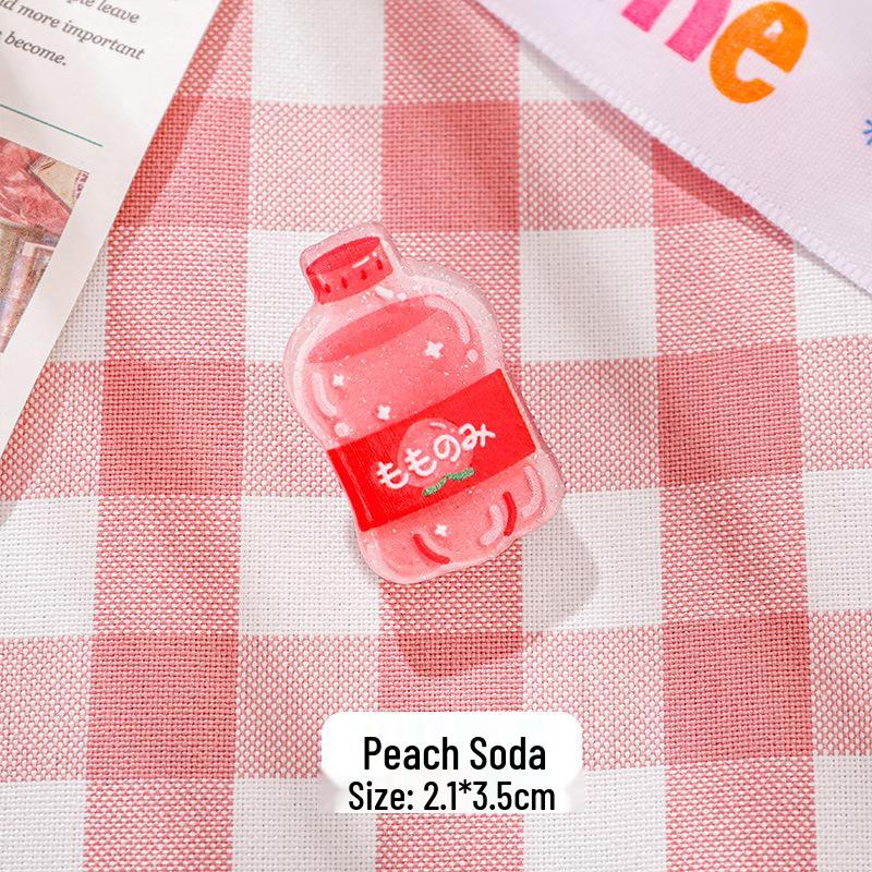 Cartoon Acrylic Drink Bottle Clip: Cute Student Stationery & Gift
