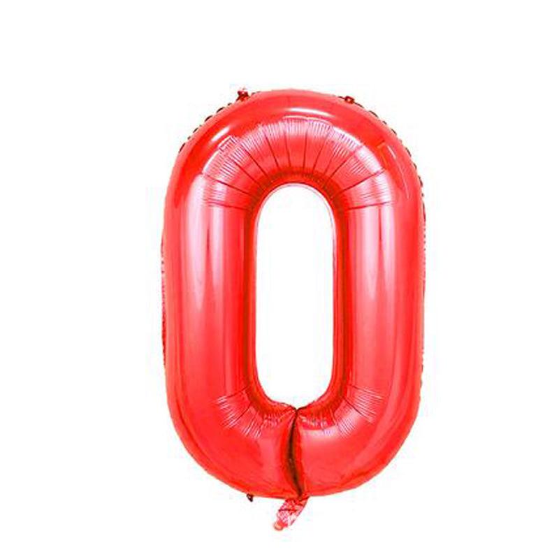 32-Inch Gradient Color Aluminum Foil Number Balloons - US Version