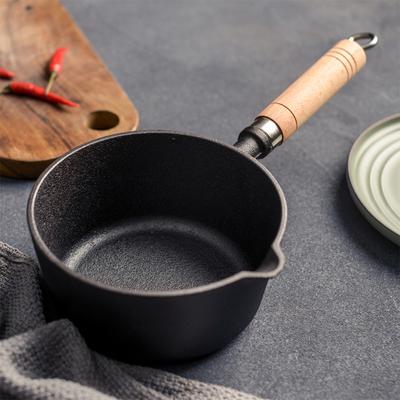 Mini-Gusseisen-Saucenpfanne Antihaft-Heißölpfanne Butter-Schmelztiegel Kleine Kasserolle für Küche Induktionskochen Gasherd Camping