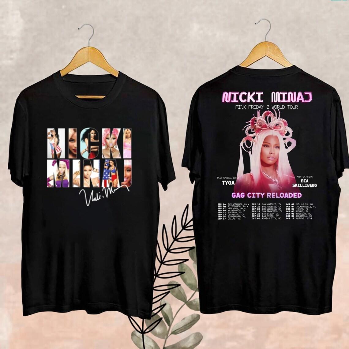 Nicki Minaj Fan Gift Shirt, Pink Friday 2 Nicki Minaj Tour 2024 T-Shirt, Gag Cit S
