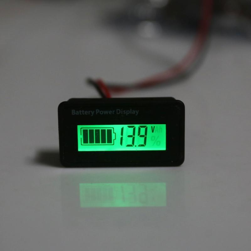 Compact Battery Meter Battery Capacity Voltage Monitor Gauge Indicator Lead-Acid & Lithium Ion Battery Tester for Hosue