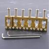 6Pcs Guitar Tremolo Bridge Saddles Brass Vibrato Bridge Saddles Replacement Electric Guitar Gourd Bridge Saddles Enduring