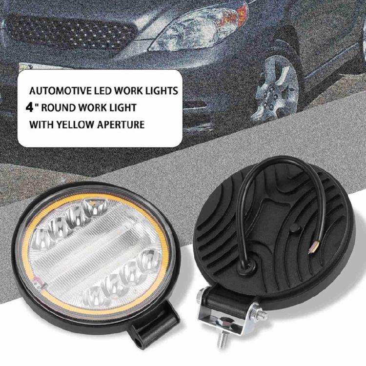 2pcs Offroad Modification Accessories 4in Driving Fog Lamp LED Work Light 126W 12600LM Waterproof Spots Flood Combo Beam