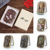 Retro Makeup Mirror Square Cosmetic Folding Mirror Deroration Compact Pocket Mirror  Women