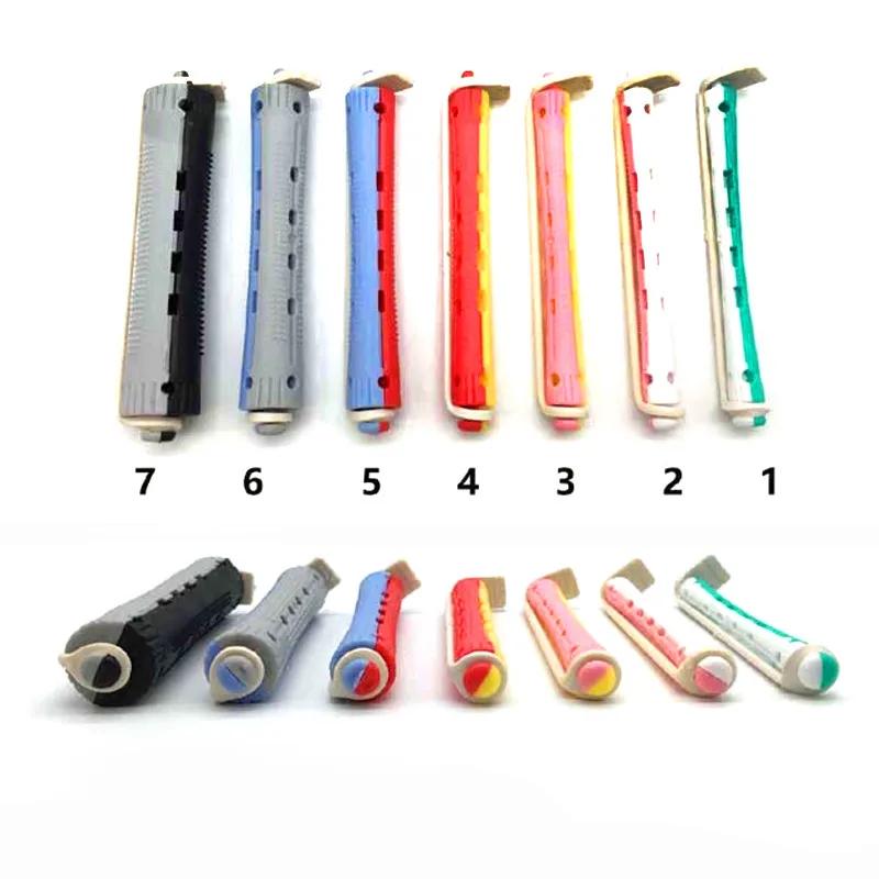 12pcs Hair Perm Rods Heatless Hair Curling Rollers Perming Rods Curlers Cold Wave Rods Flexible For Women Long Short Hair