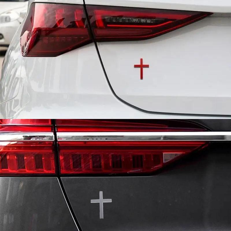 3D Car Styling Christian Cross for Sport Racing Motorcycle Car Fender Side Trunk Nameplate Decal Emblem Badge Sticker