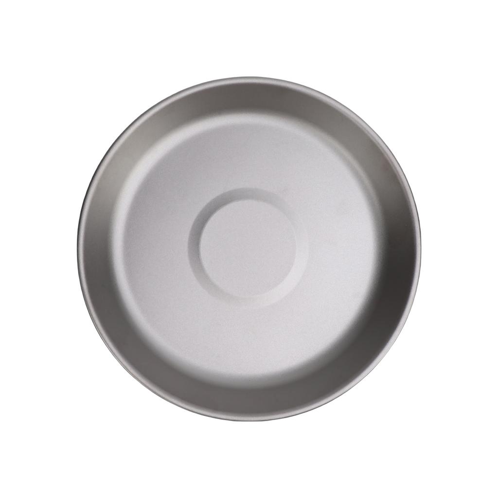 2pcs Ti Camping Plate 500ml and 300ml Ti Dish Cookware Outdoor Backpacking Plate for Outdoor Camping Hiking