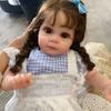 BZDOLL Lifelike 60 CM 24inch Reborn Girl Baby Doll 3D Paint Cloth Body Soft Vinyl with Vessels Bebe Art Hand Made Toddler Birthday Girt Present