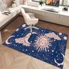 1Pc Sun and Moon Print Rug - Home Decoration Carpet For Living Room Bedroom Flooring Computer Chair Area Rug