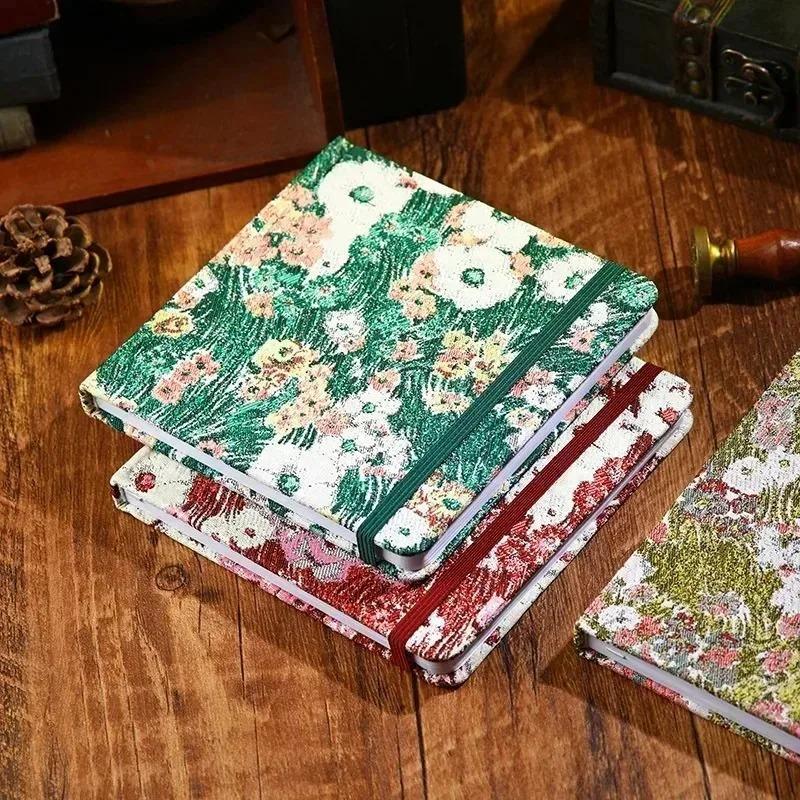 14.5*14.5cm Retro Art Square Notebook On Cloth High Face Value Thick Blank Book Student Marker Pen Painting Notebook