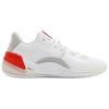Puma Clyde Hardwood Versatile Comfortable Non-Slip Durable Low-Top Basketball Shoes Unisex Sneaker White Red 311900-02