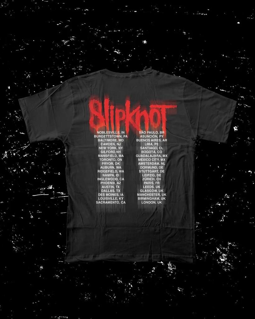 Slipknot Heavy Metal Band Grafisk T-shirt Herr Dam Sommar Bomull Överdimensionerad Streetwear Kortärmad Mode Retro T-shirt Kläder
