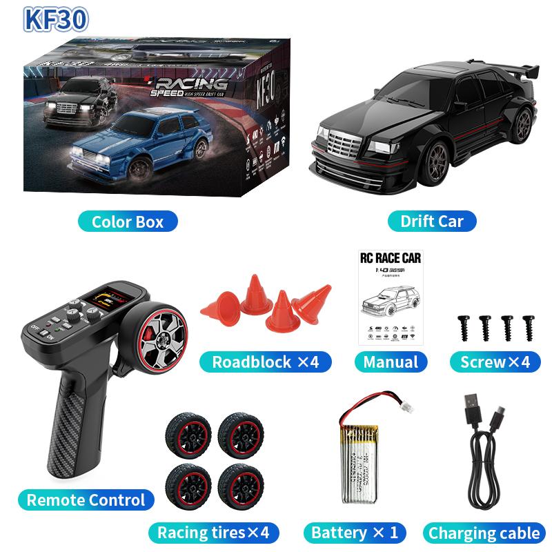 

1:43 High Speed RC Drift Car 2.4G 4WD Remote Control Racing Car With Gyroscope & Lights Competition Race Car Boys Toy