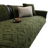 Soft Cotton Velvet And Non-Slip Thickening Sofa Cover Cushion Plush For Living Room Sofa Cover Universal Solid Color Towel Seat