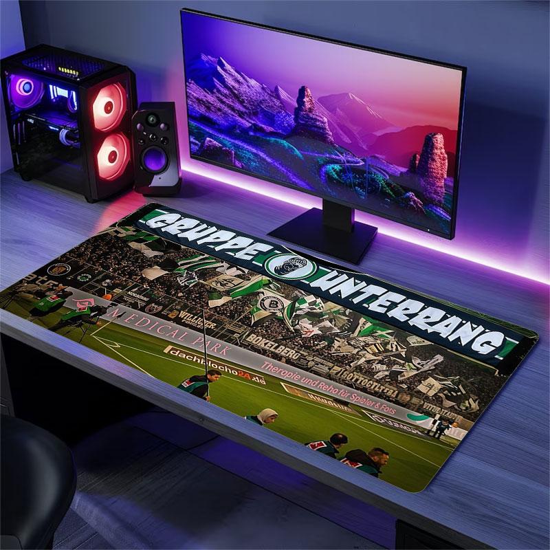 Hannover 96 Mouse Pad, Large Gaming Desk Mat, Non-slip XXL Mousepad for Laptop & Tablet, Mini PC Playmat with Stitched Edges