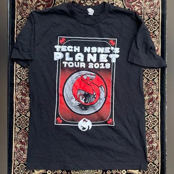 

VTGTech N9ne Rapper Black Shirt Unisex Concert S to 5XL Free Shipping MQ363 Unisex T-Shirt S