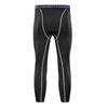 Men's Quick-Dry White Compression Capri Pants for Running and Basketball
